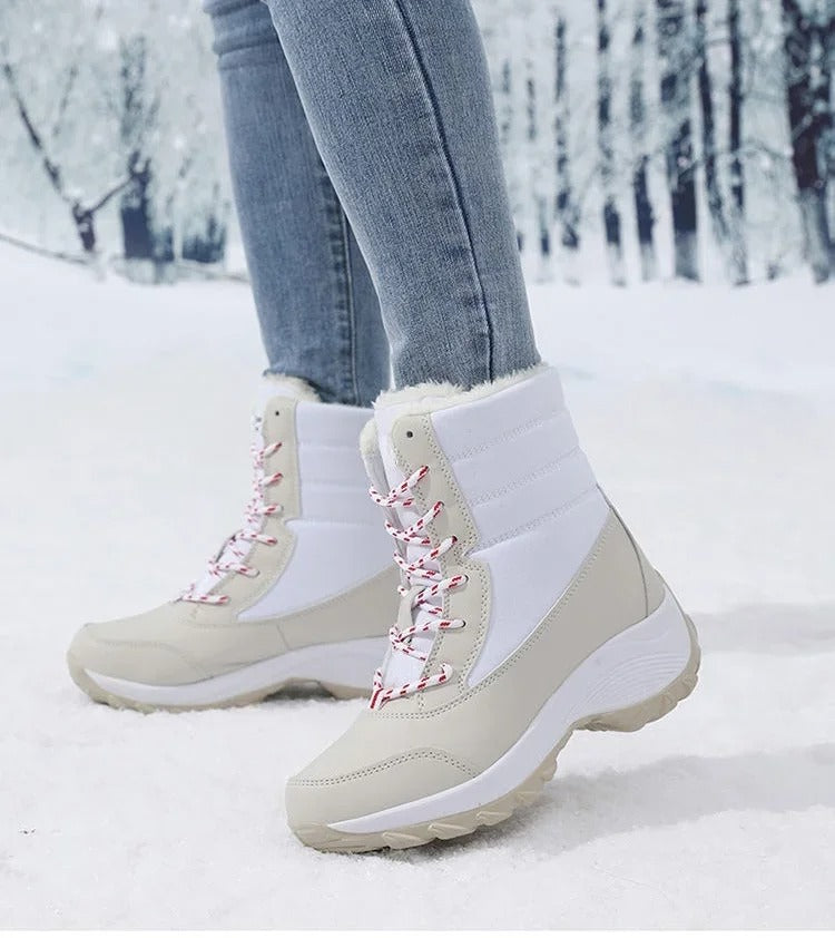 Bottes de neige d'extérieur à plateforme pour femmes