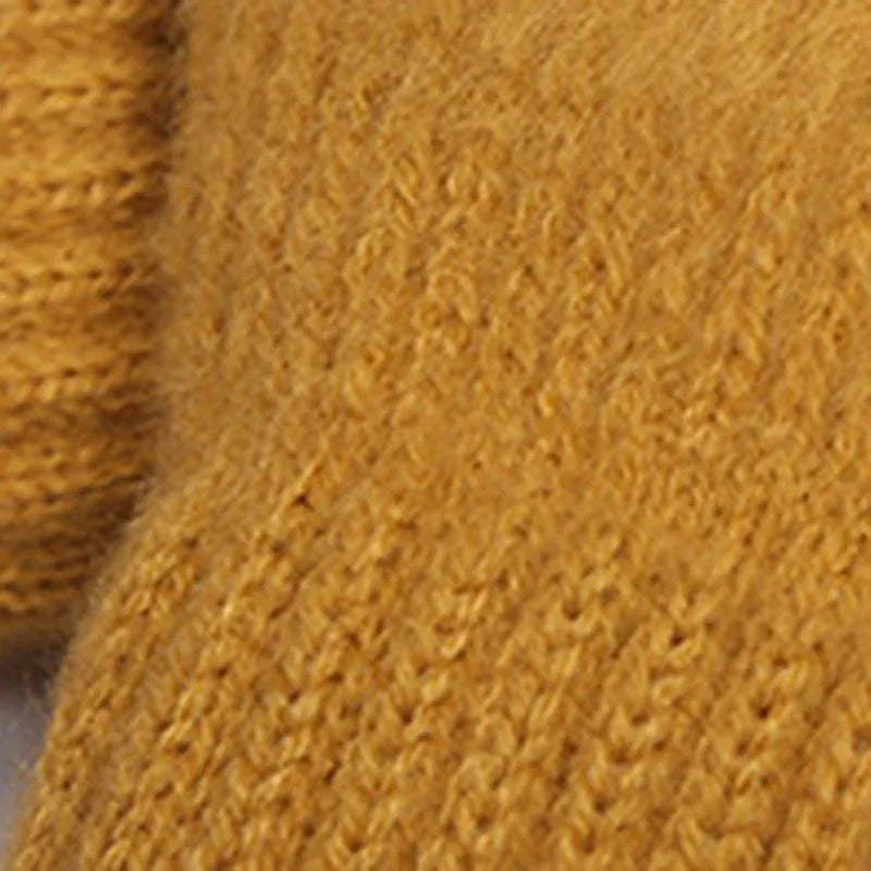 Gants d'hiver tricotés en cachemire pour femmes