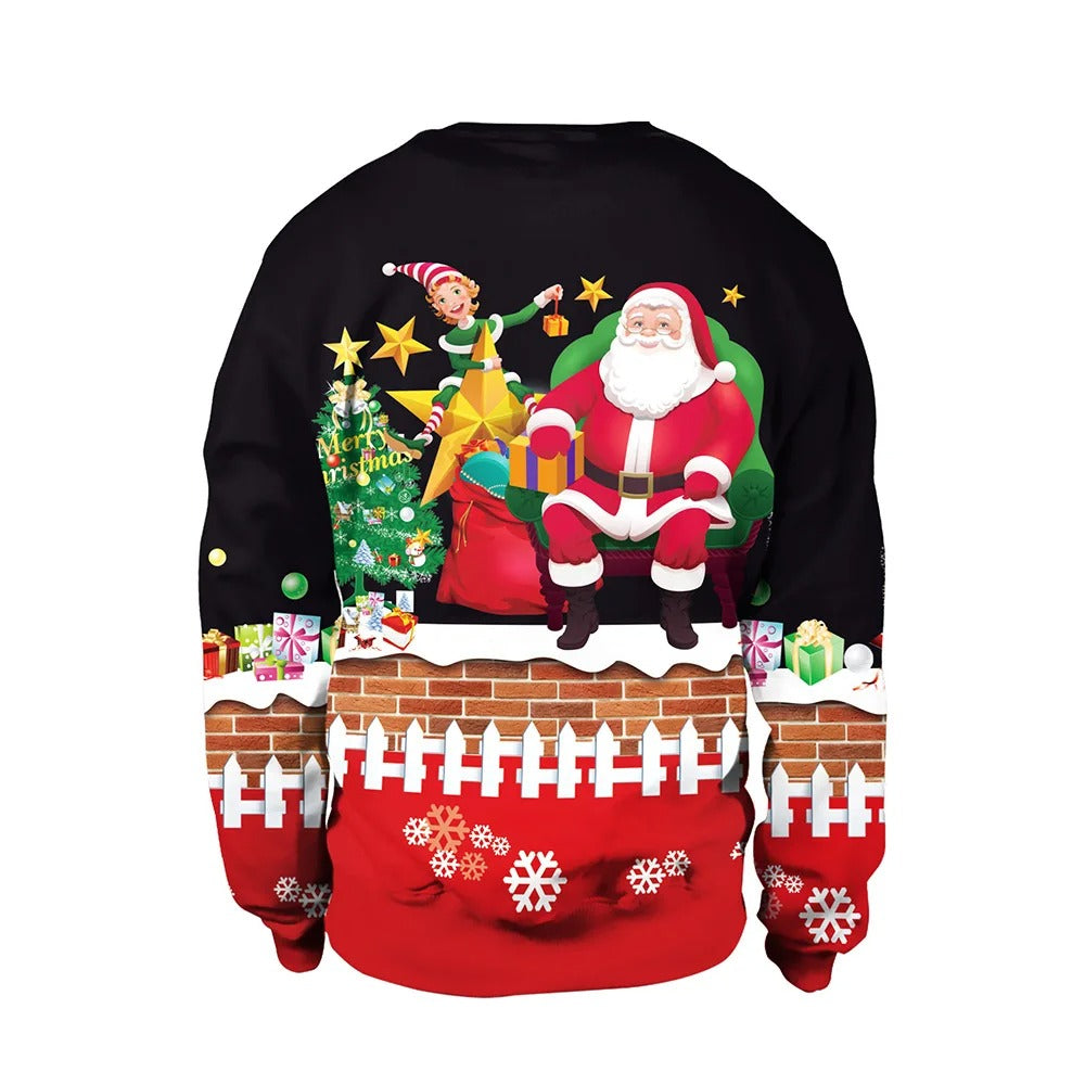 Pull imprimé de Noël