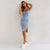 Robe en Jean Femme Décontractée Sangles Réglables 100% Coton-3