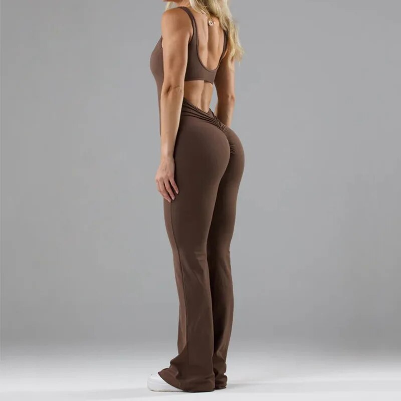 Combinaison Femme Chic Évasée Polyester pour Mariage et Soirées Élégantes-6