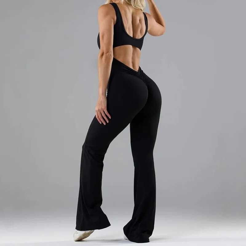Combinaison Femme Chic Évasée Polyester pour Mariage et Soirées Élégantes-2