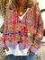 Variant image for Cardigan Femme Rétro en Flanelle Douce-15