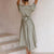 Robe Longue Femme Vintage Élégante en Coton-4