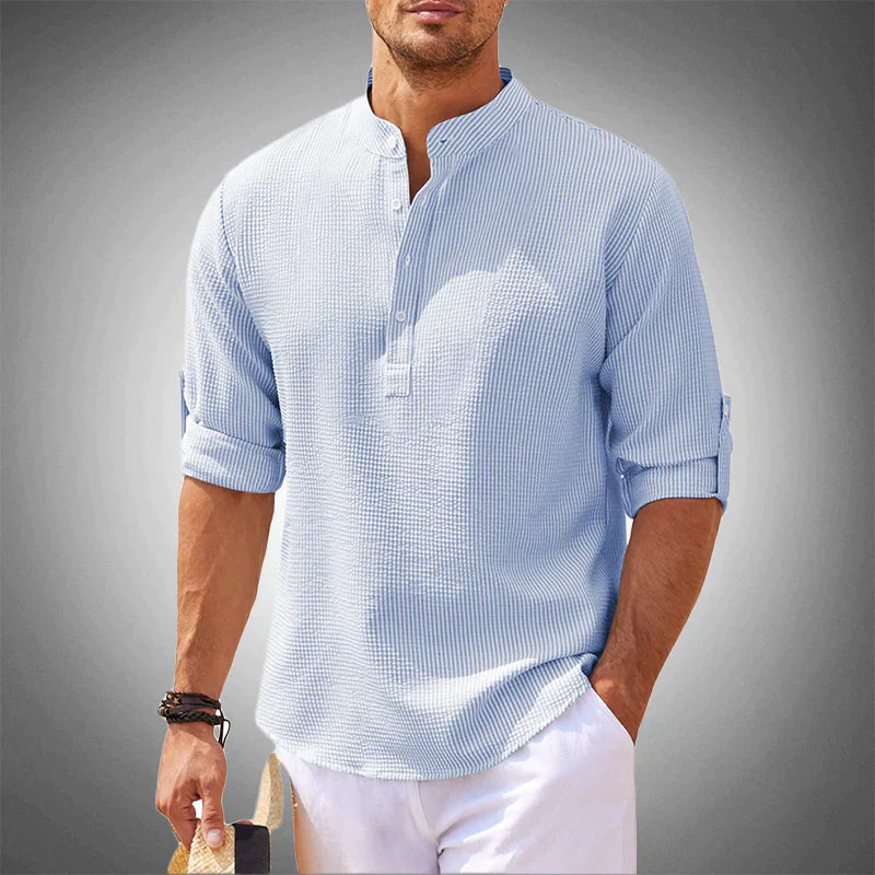 Variant image for Chemises Homme Élégantes Coupe Ajustée Tissu Premium-33