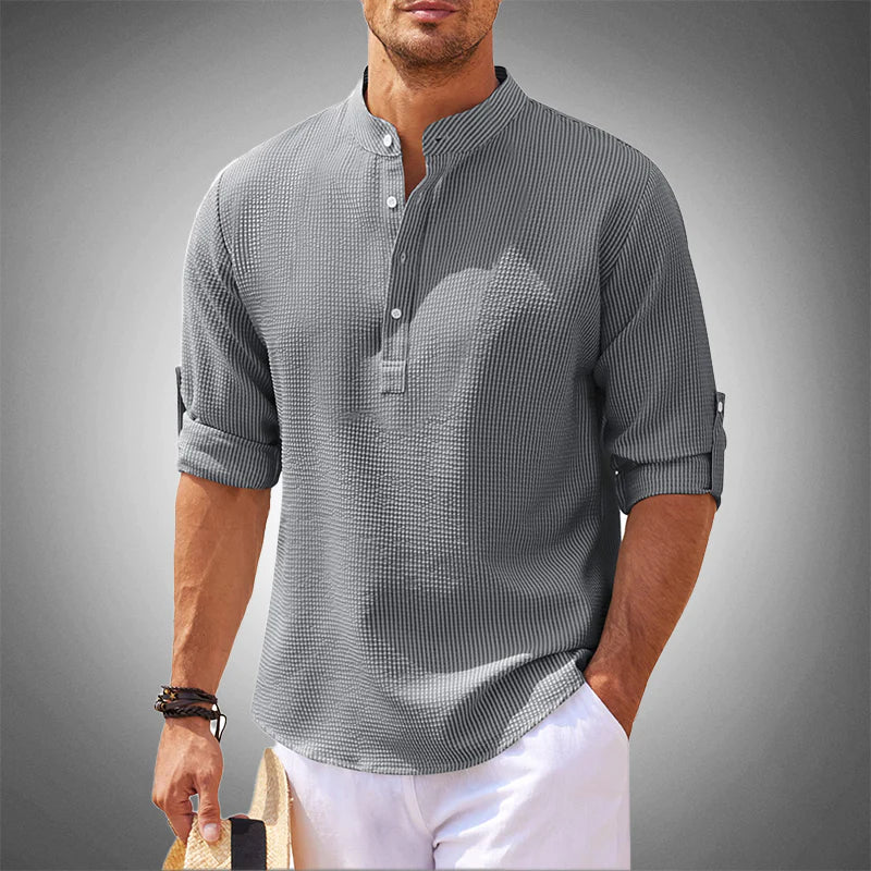 Variant image for Chemises Homme Élégantes Coupe Ajustée Tissu Premium-41