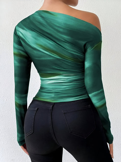 Tee Shirt Manche Longue Femme Décontracté 100% Coton Élégant-6