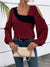 Variant image for Chemisier Femme Chic Décolleté Carré Manches Longues Polyester-9