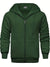 Sweat à Capuche Homme Monochrome Zippé en Mélange de Coton et Polyester-2