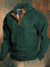 Pull Homme Décontracté Rétro en Fleece Mélangé Polyester Coton 2