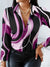 Variant image for Chemise Femme Manches Longues Imprimée Géométrique 100% Polyester-17