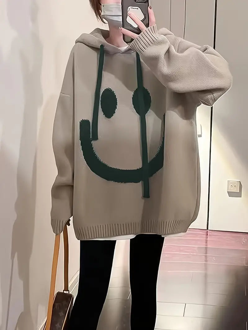 Sweat à Capuche Femme Design Unique en Coton avec Cordon Réglable-1