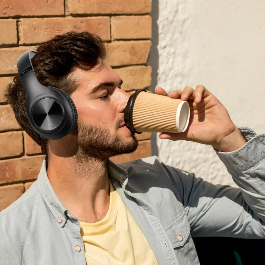 Casque sans fil supra-auriculaire pliable