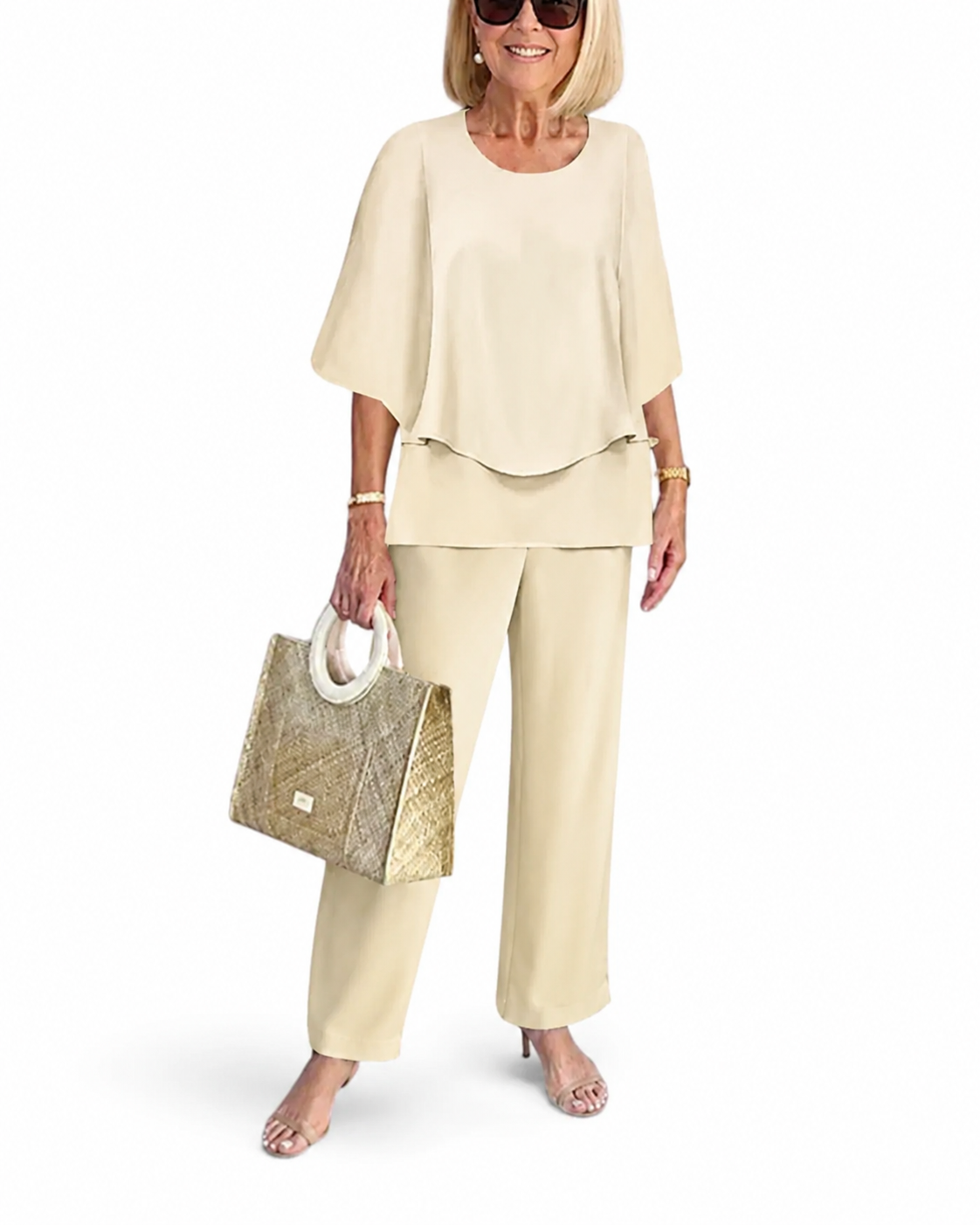 Ensemble Tailleur Femme Chic Polyvalent Deux Pièces