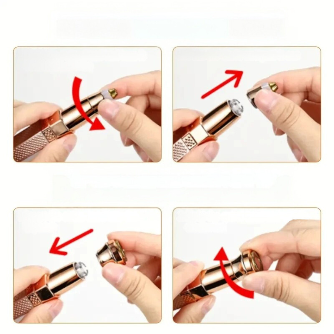 Rasoir à sourcils et rasoir à poils 2 en 1