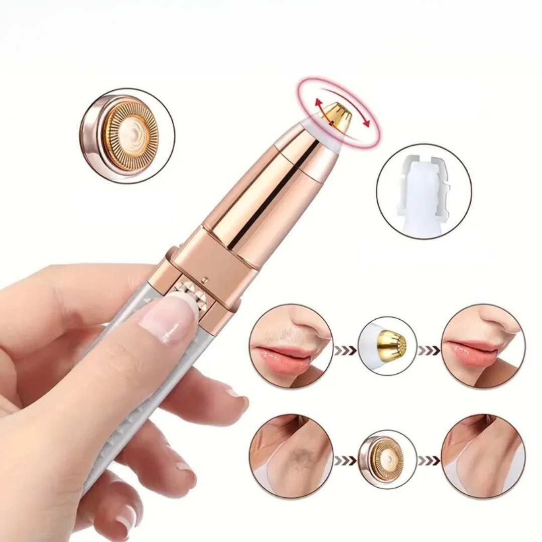 Rasoir à sourcils et rasoir à poils 2 en 1