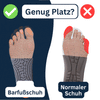 Chaussures Femme Noires Confortables Respirantes Barfuß en Tissu-2