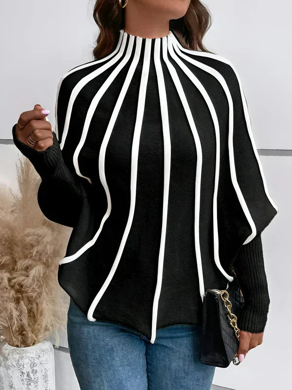 Variant image for Pull Femme à Rayures Confortable 100% Coton Casual Chic-1