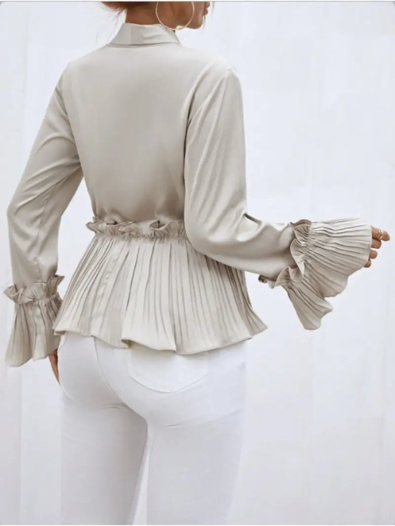 Chemisier Femme Chic Satin Élégant et Léger-6