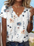 Variant image for Chemisier Femme Chic à Motif Floral Tissu Léger-1