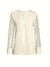 Haut Femme Élégant à Manches Longues Décolleté Cranté Polyester-3