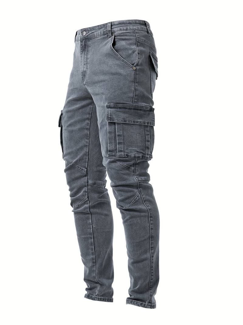 Variant image for Pantalon Cargo Homme Slim En Coton Chic Et Pratique-21