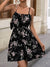 Robe d Été Femme Imprimé Floral Sangles Spaghetti 100% Polyester-6