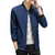 Veste coupe-vent zippée au cou pour hommes