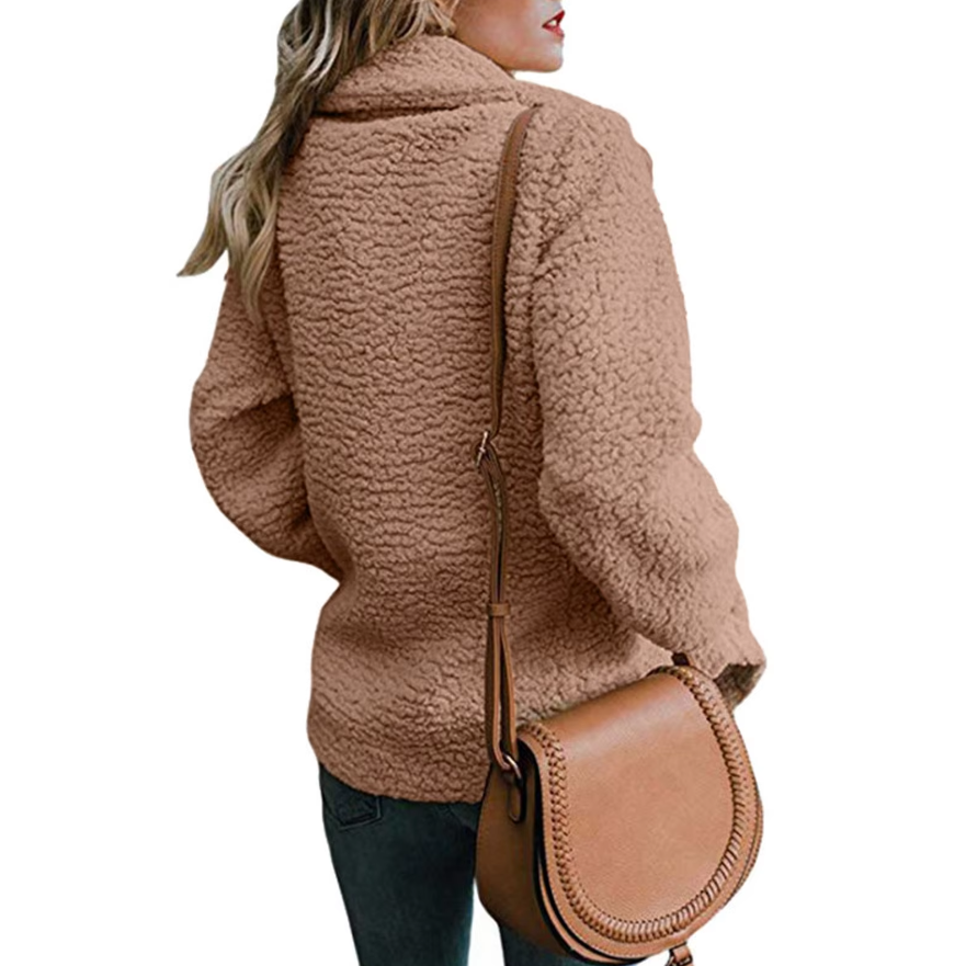 Veste molletonnée surdimensionnée pour femmes
