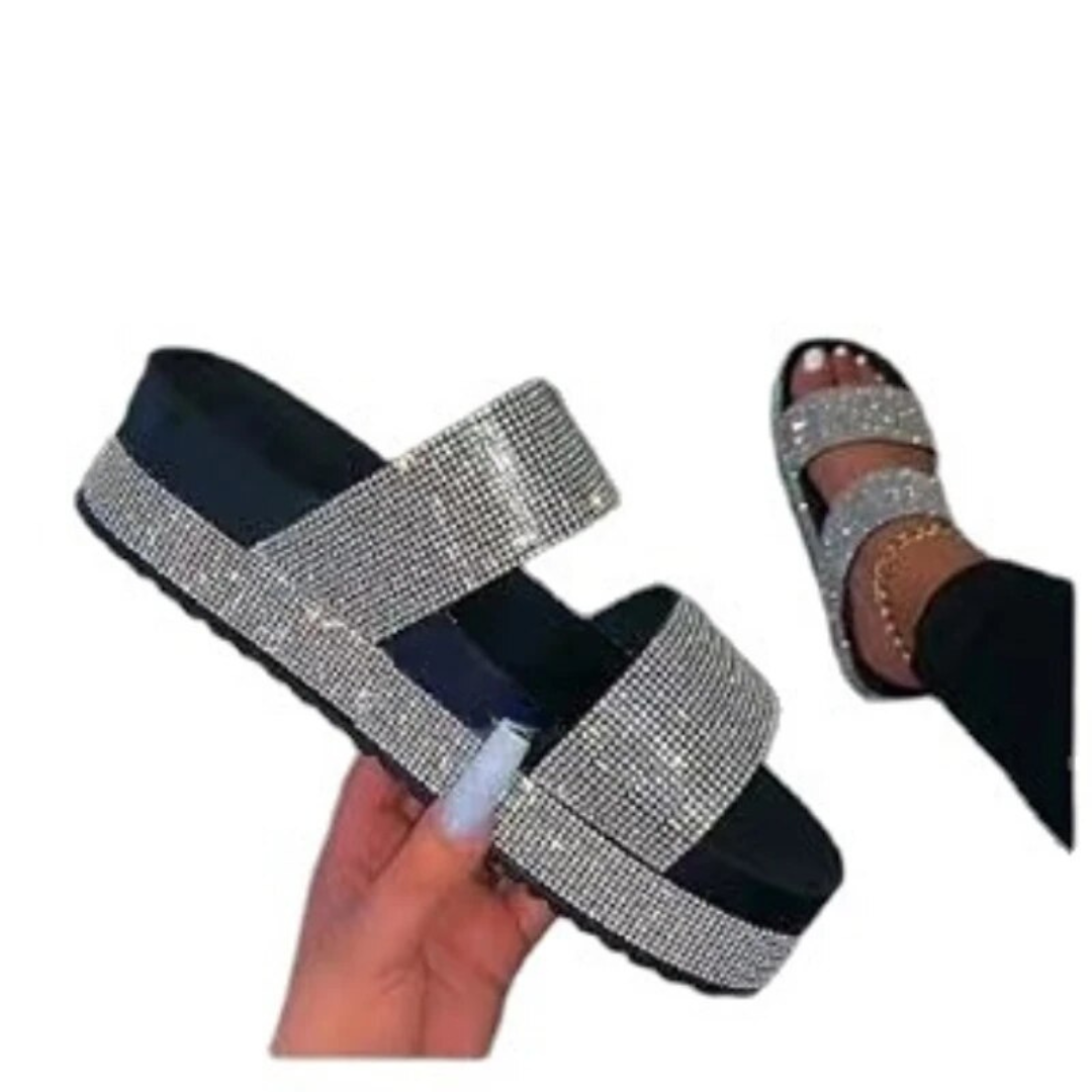 Sandales à paillettes pour femmes