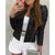 Veste Femme Glamour avec Broches pour Occasions Festives 2