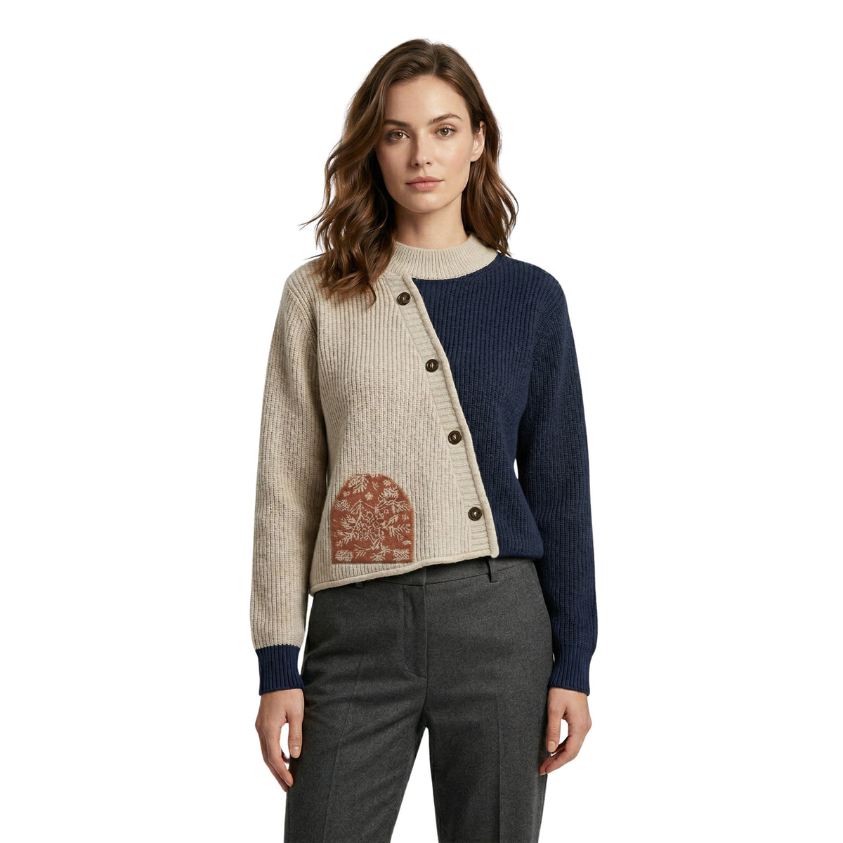 Haut Ample à Boutons pour Femme Printemps