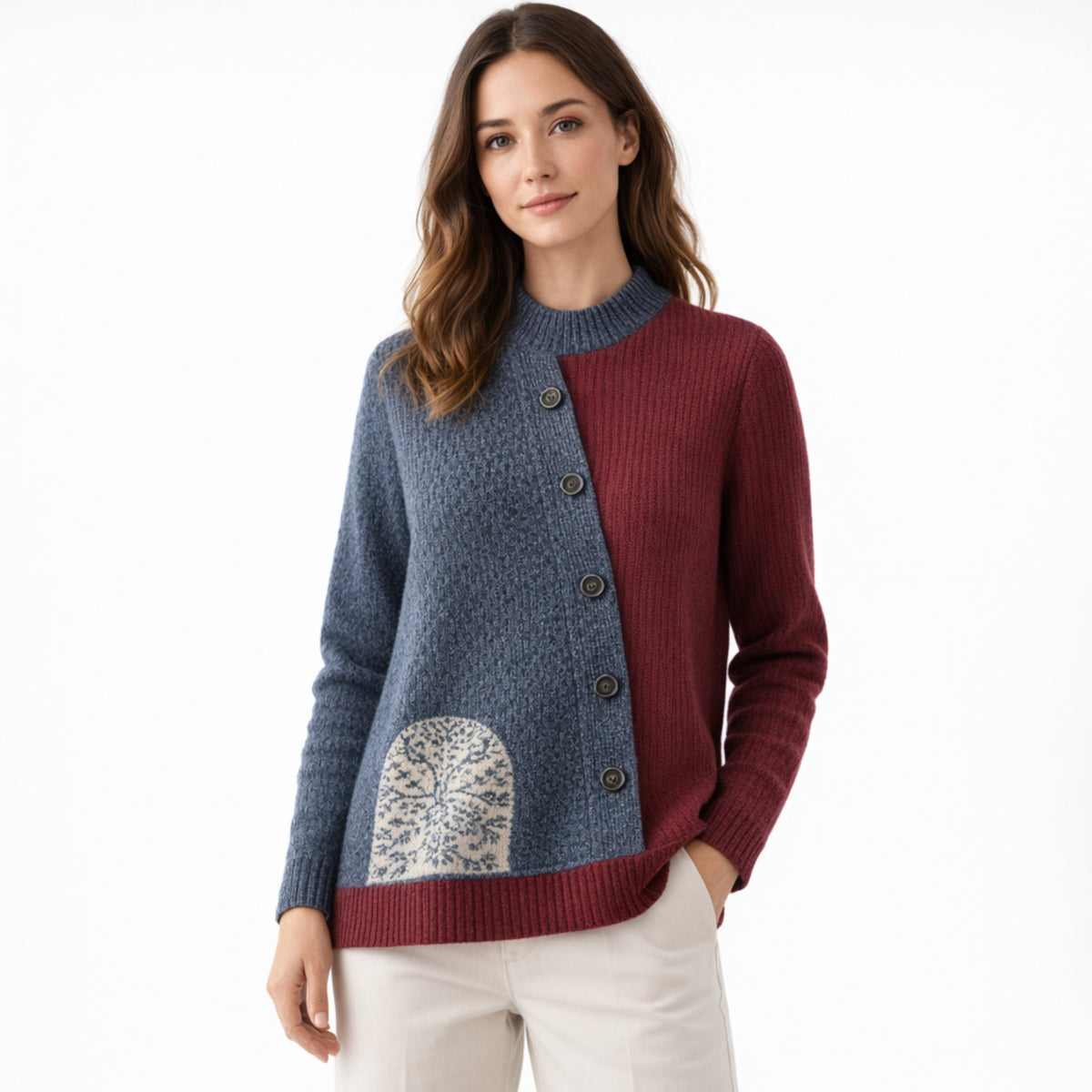Haut Ample à Boutons pour Femme Printemps