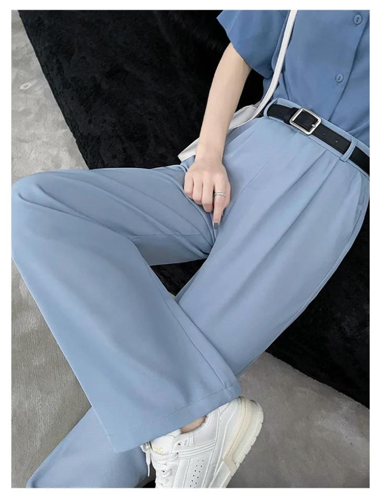 Pantalon élastique taille haute pour femmes