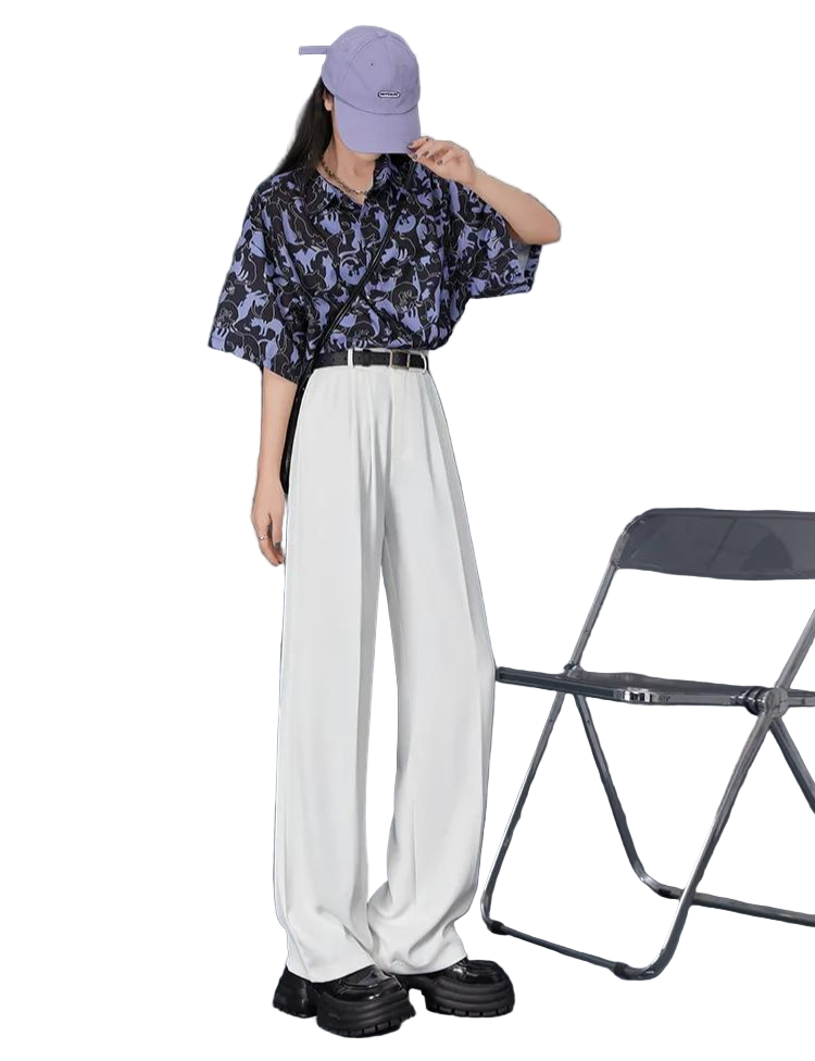 Pantalon élastique taille haute pour femmes