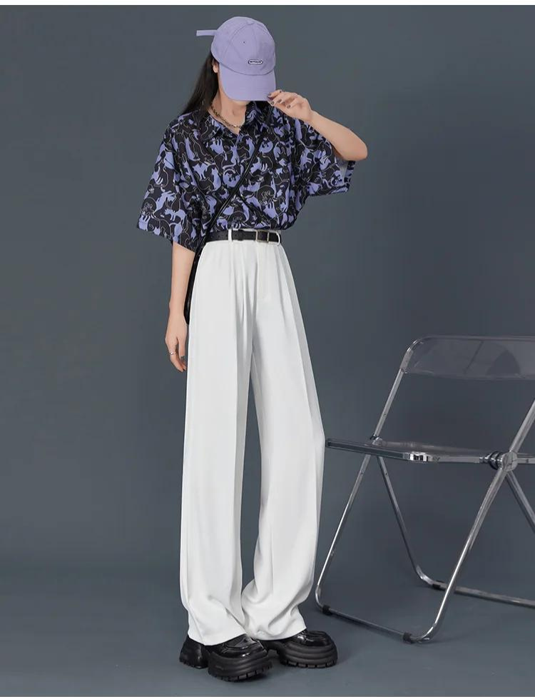 Pantalon élastique taille haute pour femmes