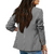 Blazer pied-de-poule à double boutonnage pour femmes