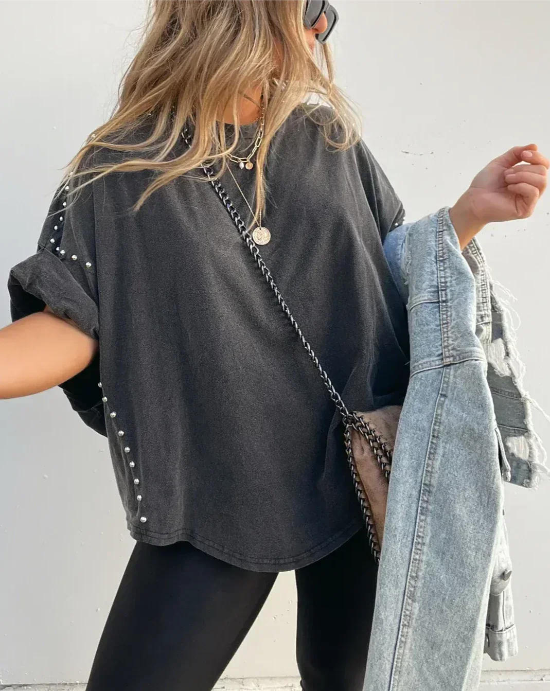 Chemise Femme Surdimensionnée Chic 100% Coton-5