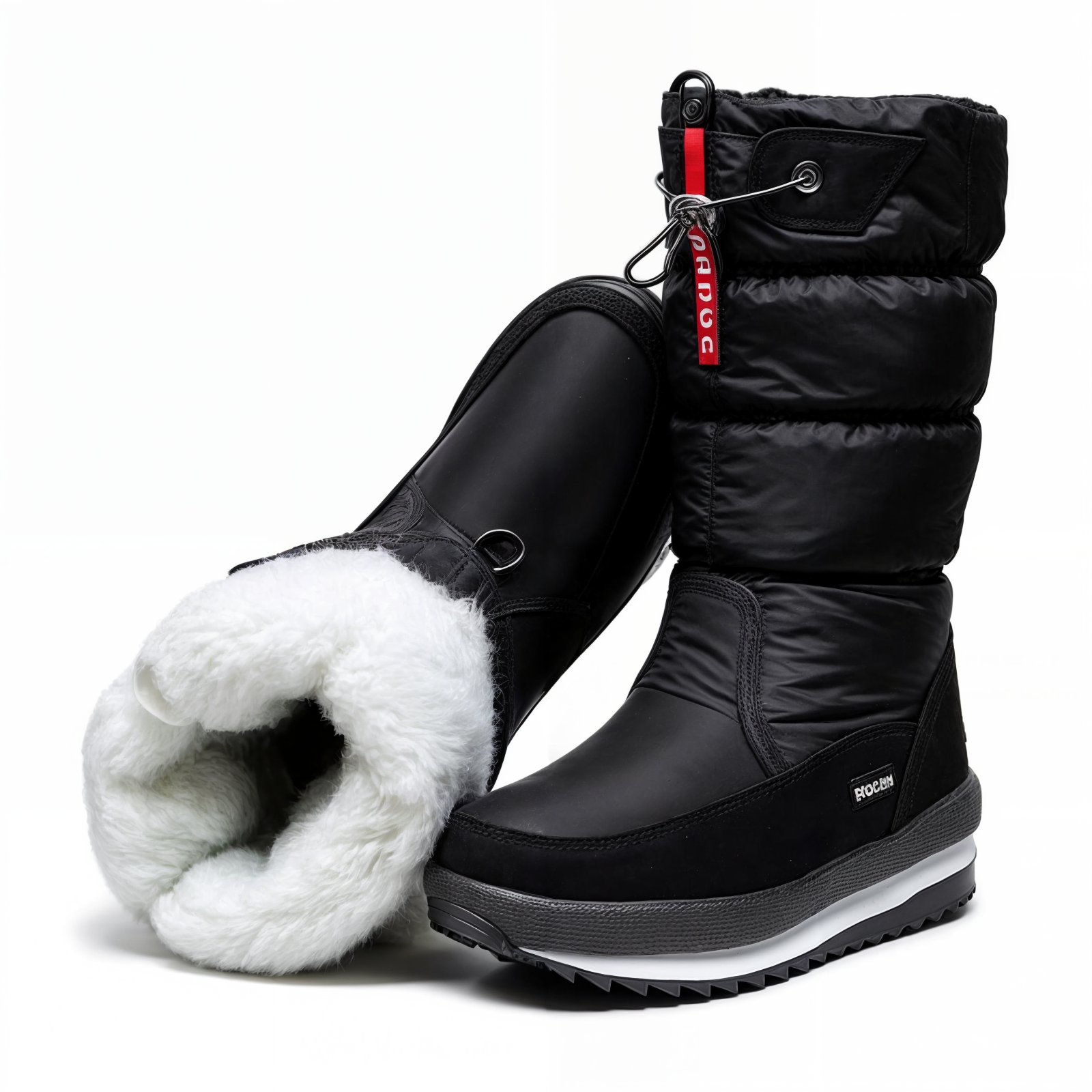 Bottes d'hiver en peluche épaisse pour femmes