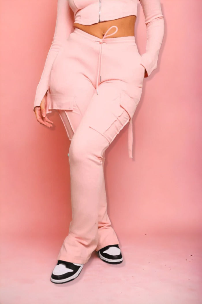 Pantalon Sportif Femme Confortable Mélange de Coton Élastique 2