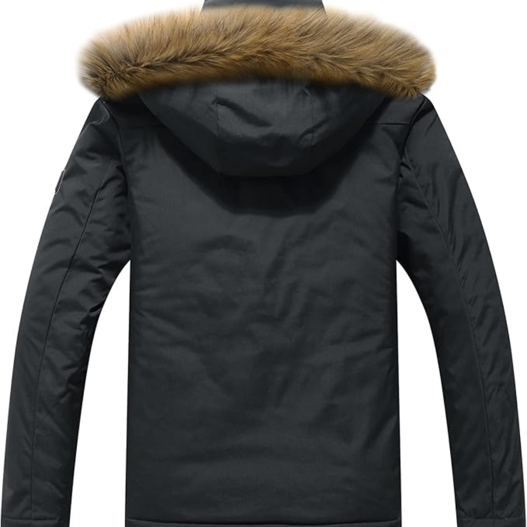 Manteau chaud à capuche pour hommes