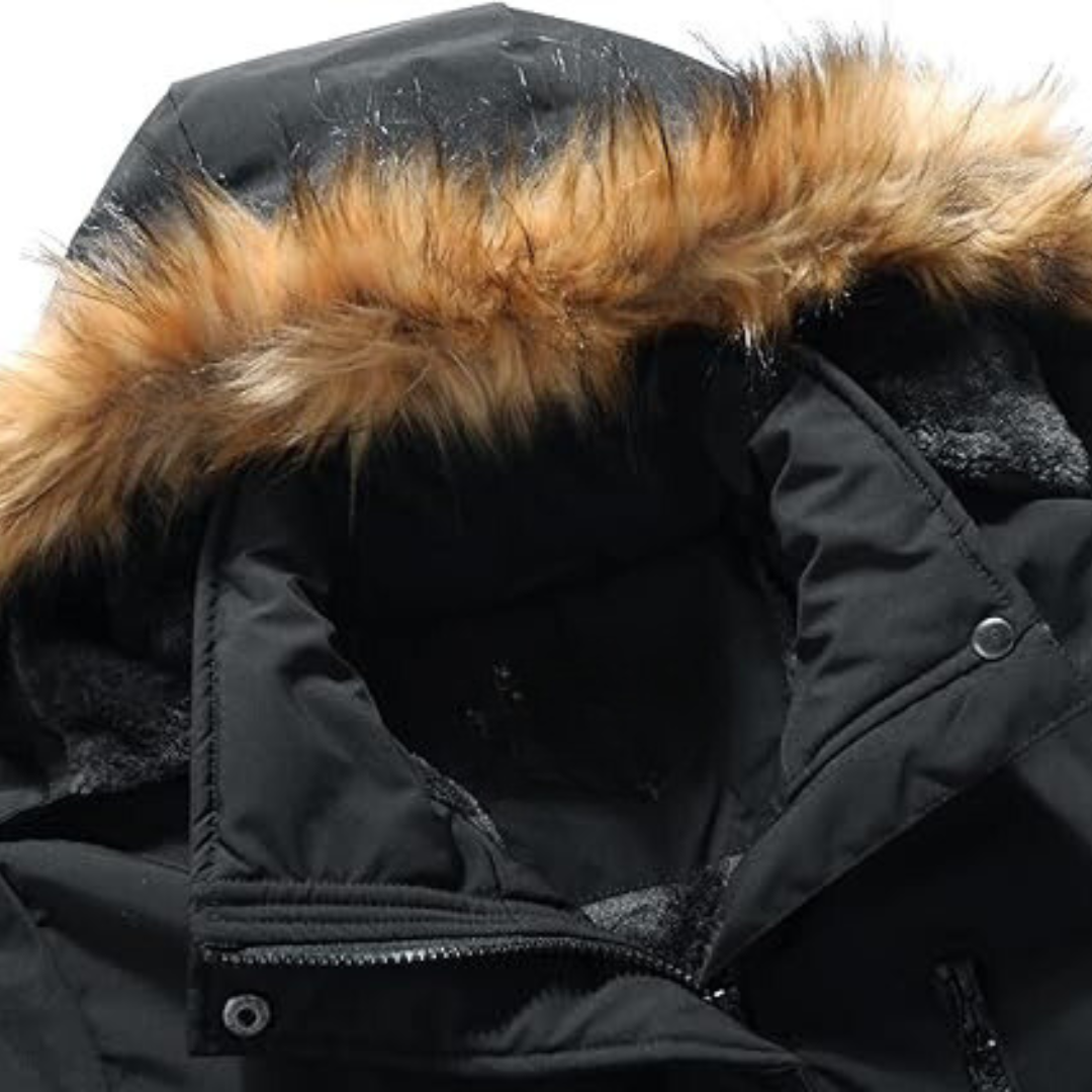Manteau chaud à capuche pour hommes