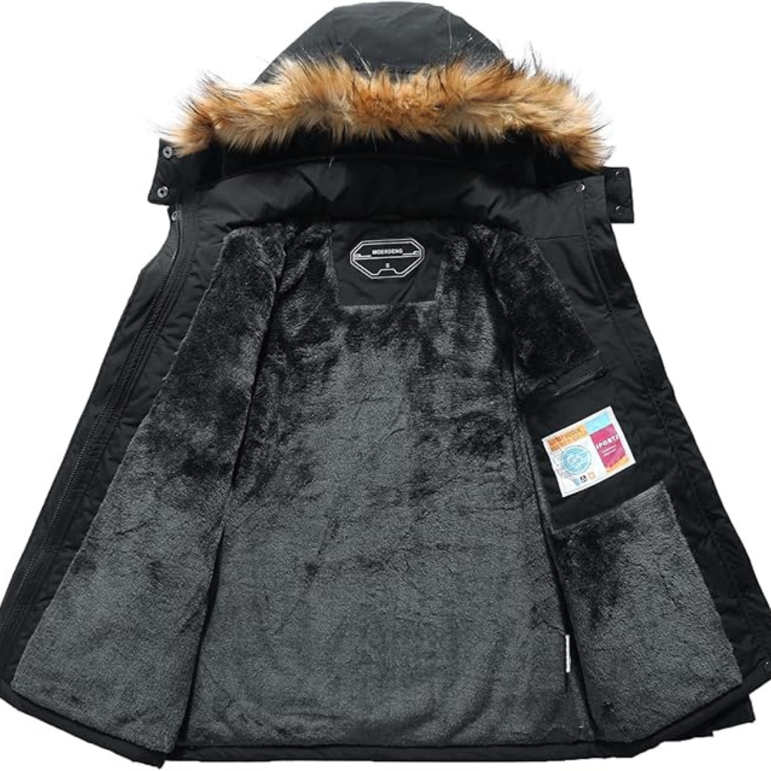 Manteau chaud à capuche pour hommes