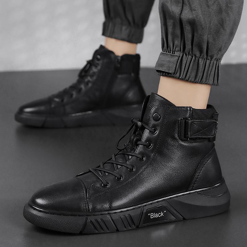 Chaussures pour hommes de randonnée en cuir robuste 6