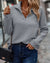 Variant image for Sweatshirt Femme Capuche Confortable Mélange Coton Polyester-13