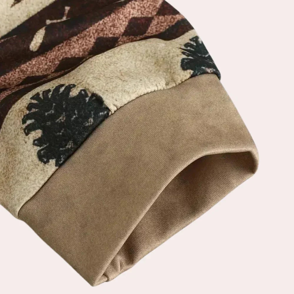 Pull à Capuchon pour Hommes Style Décontracté Tissu Doux-4