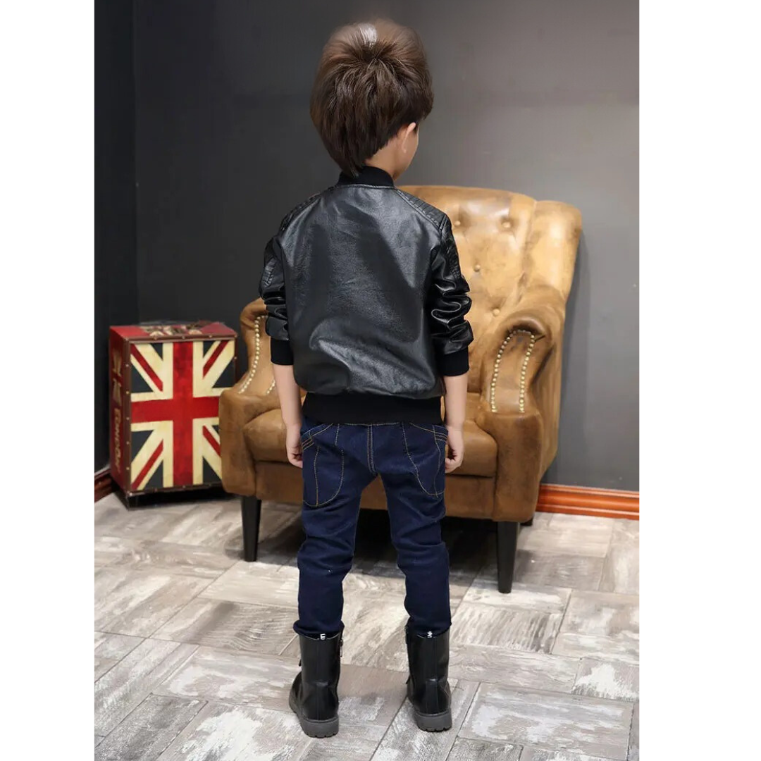Veste de cuir pour enfants