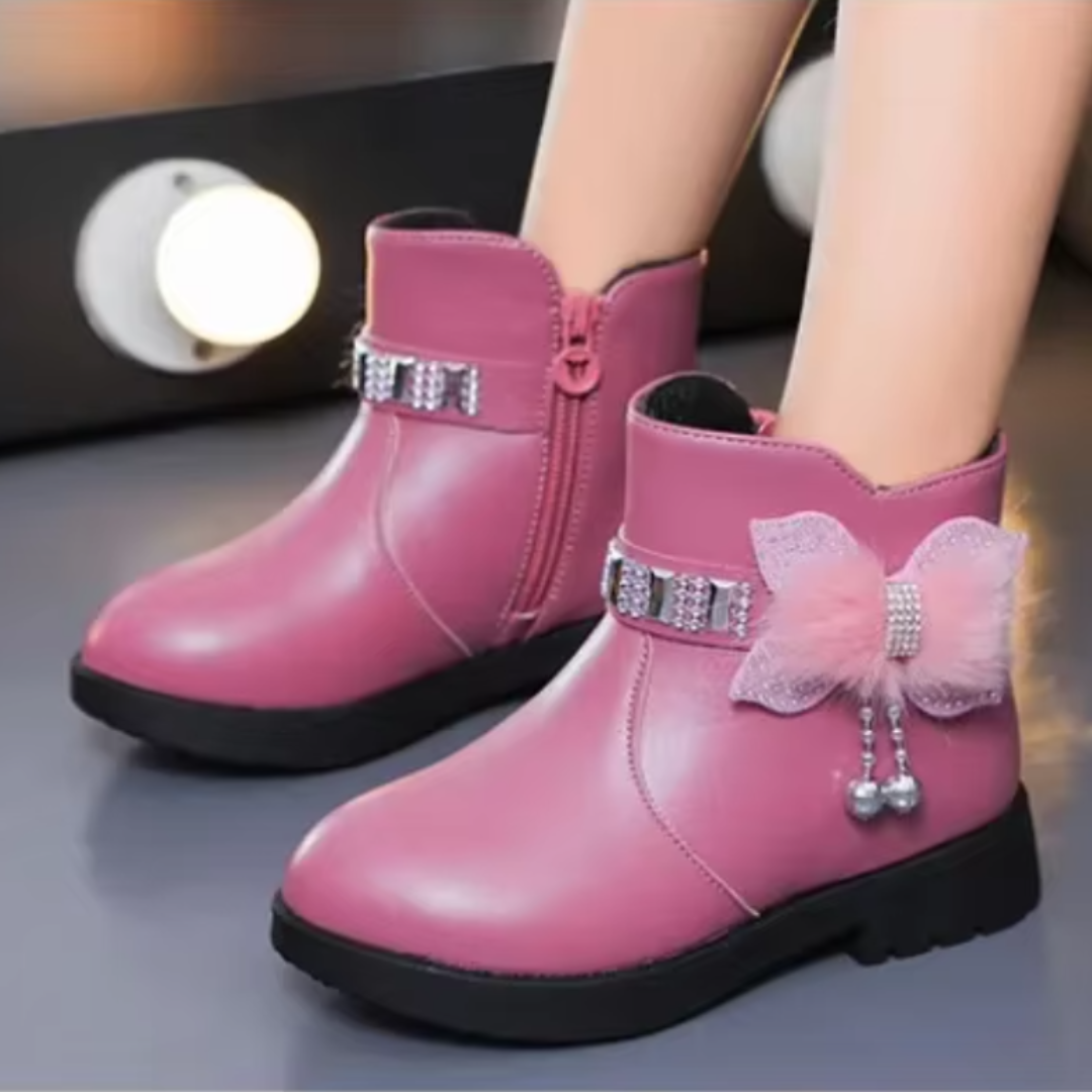 Bottes en cuir chaudes pour filles
