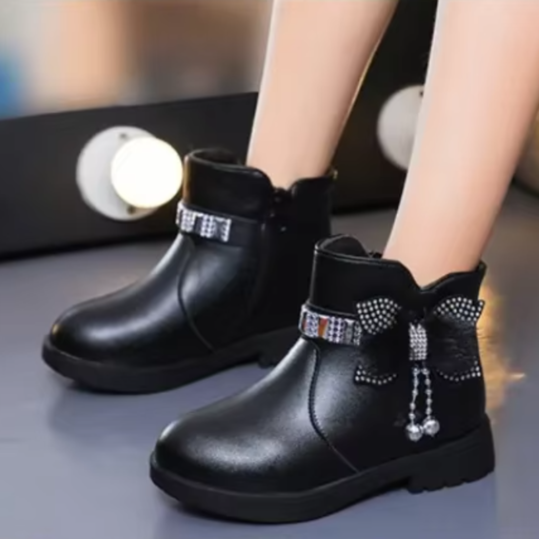 Bottes en cuir chaudes pour filles