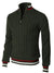 Variant image for Pull Homme Zippé Tricot Doux Élégant-9